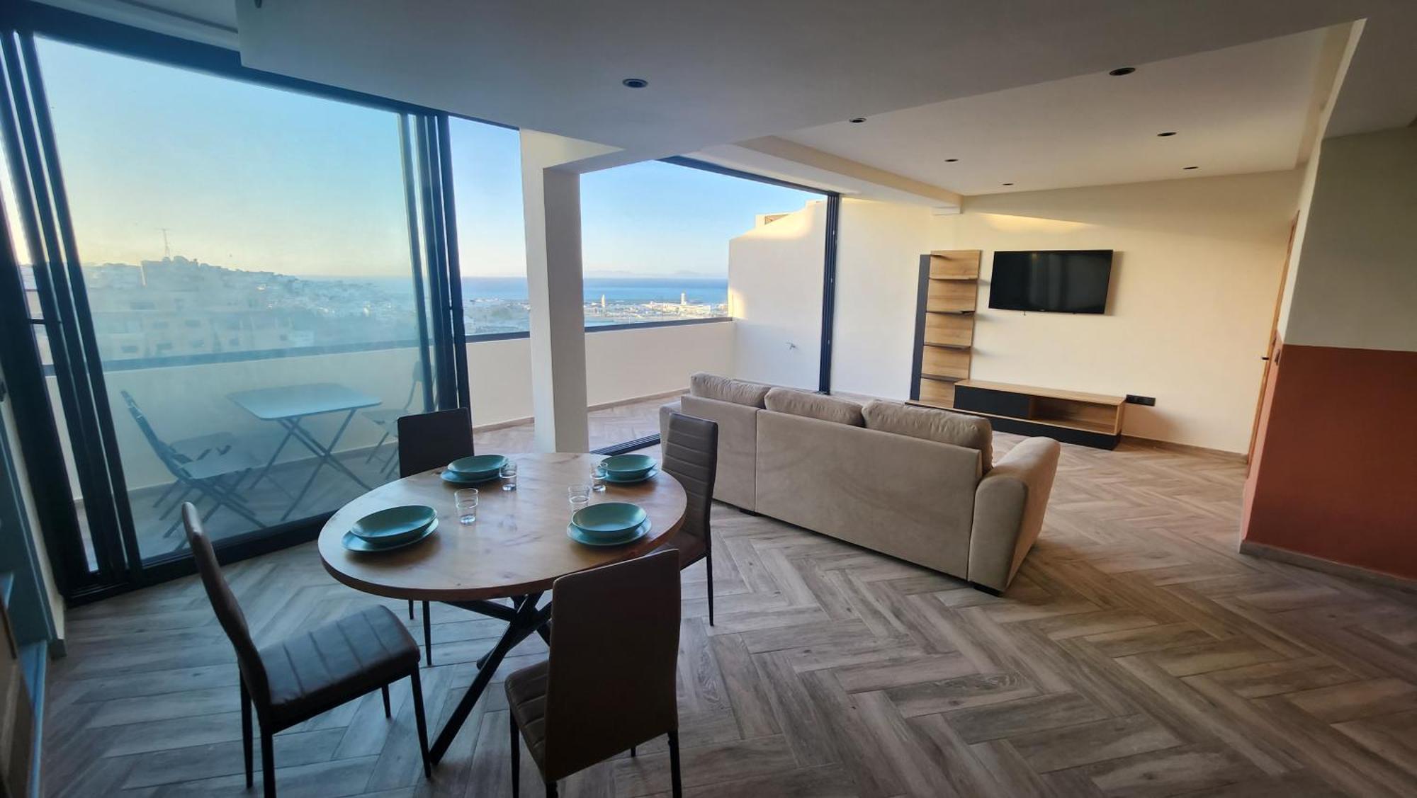 Appartement Vue Sur Mer Tanger Kültér fotó